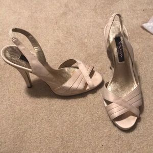 Worn once as wedding shoes